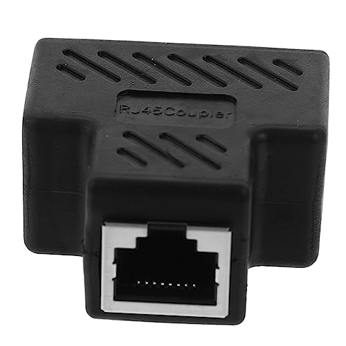 OSALADI Ethernet Splitter to Network Cable Adapter Compact Way Connector Signal Transmission for Use
