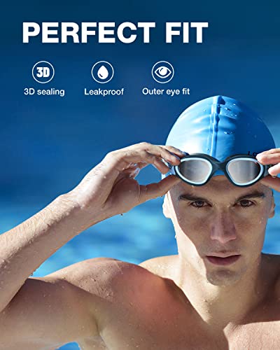 Image of ZIONOR Swim Goggles, Upgraded G1 Polarized Swimming Goggles Anti-Fog for Adult Men Women