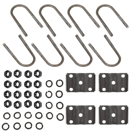 M14x2.0 Metric Diameter U Bolt kit fit for Built Trailer Leaf Springs Connection 5200lbs-7000lbs Trailer Axles