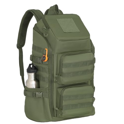 Lightweight Tactical Backpacks with Laptop Compartment for Men 40L EDC MOLLE Military Style 17 in Computer with Cup Holder Travel Hiking Daypack
