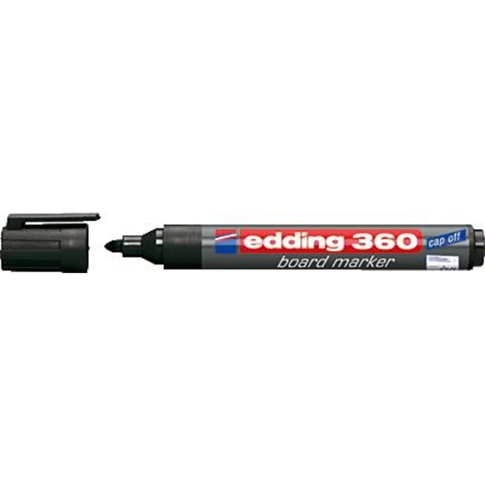 Edding 4-360001 Marker Suchościeralny, Czarny, 1,5-3 mm