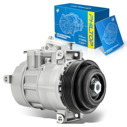Image of PHILTOP Air Conditioner AC Compressor for GLK350 2013-2015,C350 2013,2015,ML400 2015,ML250 2015,SLC43 AMG 2017-2020,E350 2012 3.0T,E250 2016,CLS550 2018,SLK350 2016,ML63 AMG 2015,CLS63 AMG S 2018