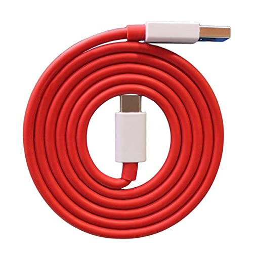 Image of Type c Cable for Samsung Galaxy A12 USB Cable Original Like USB | Charging & Sync Data Cable | Rapid Quick Dash Fast Charging Cable| Type C to USB-A Cable (3.1 Amp, USB-RED)