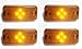 Produktbild 4x LED orange Blinker Seitenmarkierungsleuchten Lampen für FE2, FM2, Ducato 2006>, Boxer 2006>, Midlum, Premium, Kerax, Magnum