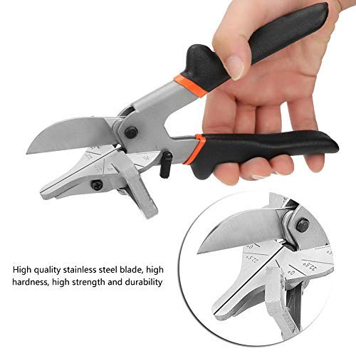 TOPINCN Cisaillement Multi-Angle Tube Trunking Mitre Joint Cisaille Garniture Cutter Outil À Main 0 ° - 135 ° Outil De Coupe Réglable