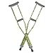 My Crutches - Fashion Designed Youth Crutches for Kids/Teens w Adjustable Handgrip and Length - Green CAMO - for Heights 4'5