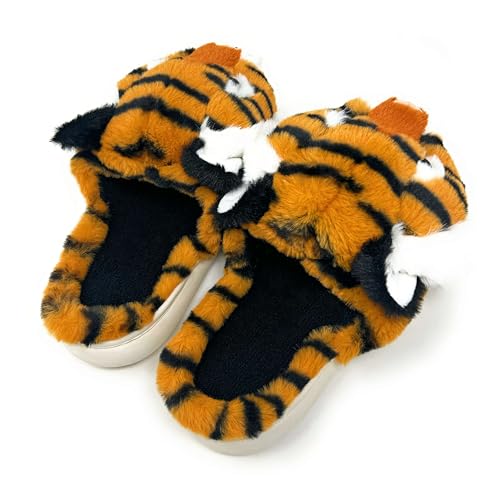 ooohyeah Women’s Fuzzy Funny Animal Slides, Cute Non-Slip House Slippers for Women4