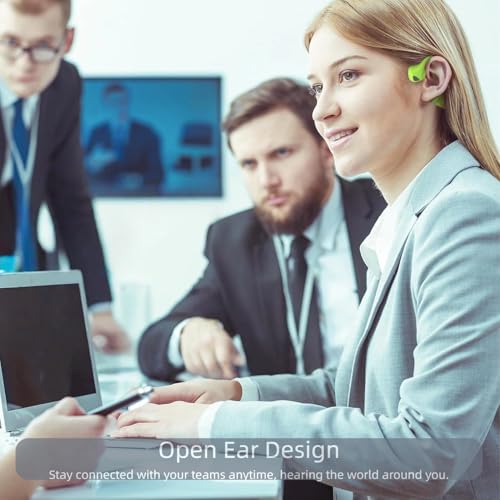 Image of Bone Conduction Headphones Bluetooth Wireless Open Ear Headset Multipoint Connection Waterproof Sports Headphones for Workouts Running Walking Cycling Fitness Fishing Yoga