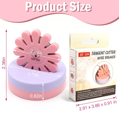 Image of Sizobi Pink Magnetic Pin Holder with Thread Cutter, Blade Saver
