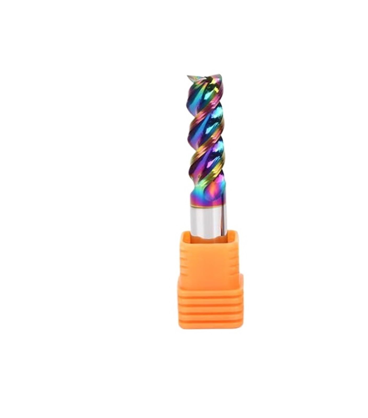 1 sztuk HRC55 3-ostrzowy DLC powłoka kolorowa frez płaski węglik wolframu ze stali do frezowania aluminium maszyny CNC frezy trzpieniowe narzędzia(12x45Cx12Dx100L)