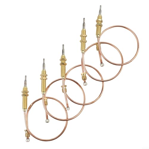 Zeroupshop Lot de 5 sondes de rechange M8 pour thermocouple - 30 cm - Pour barbecue, barbecue, four, poêle, cheminée, construction en métal