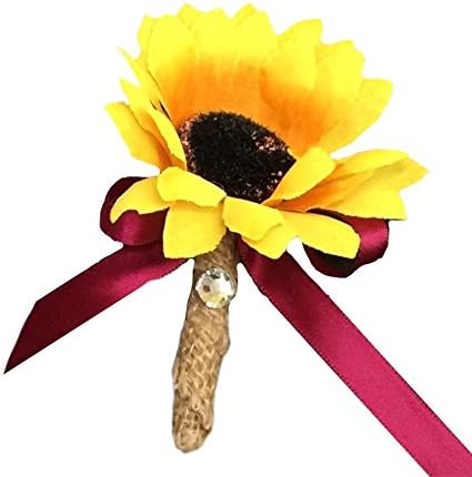 sunflower burlap ribbon