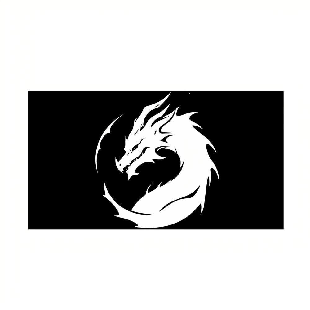 Dragon Emblem Car Badge Decal Universal Waterproof Vinyl Sticker for All Vehicles