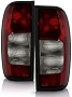 ACANII - For Black Tinted 1998-2004 Nissan Frontier Tail Lights Brake Lamps 98-04 Left+Right Set
