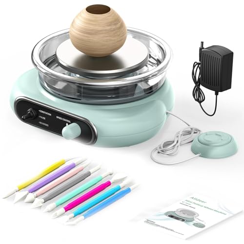 Roue de poterie électrique débutant avec rotation bidirectionnelle et kit d'outils DIY