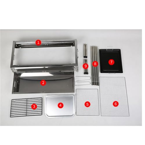 Planche d'assaisonnement et poêle barbecue pliable en maille inox - 6