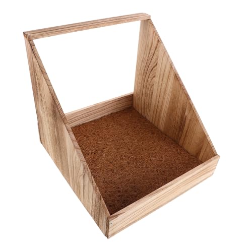 BIUDECO Caja Nido Individual de Madera de Paulownia 33X345X32 CM para Gallinas Ponedoras Nido Grande de Gran Capacidad para Aves de Corral Uso Intensivo en Gallineros y Granjas al Aire
