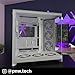 NZXT H9 Flow RGB+ (2025) – Large Dual-Chamber ATX Mid-Tower Airflow PC Case – Includes 7 RGB Fans (6 x 140mm, 1 x 120mm) & Control Hub – 420mm Radiator Support – Back-Connect Ready – Black