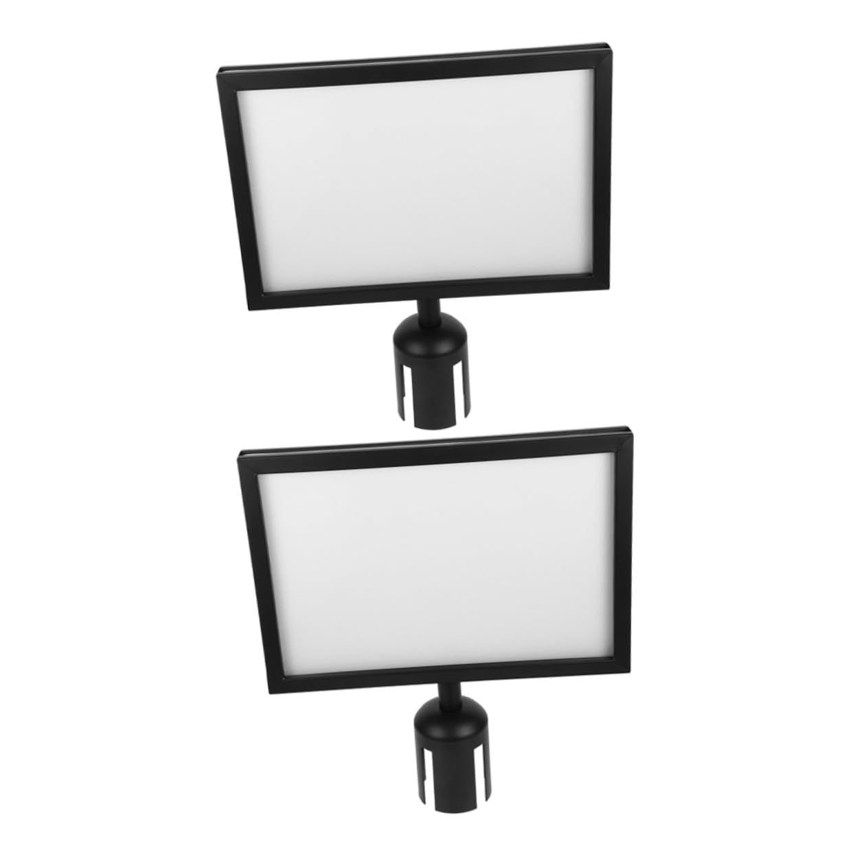Cadre horizontal A4 robuste en acier inoxydable noir installation rapide - 8