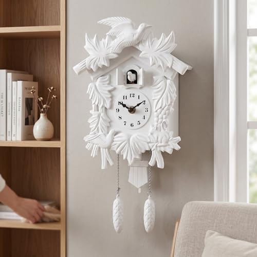 Reloj de cuco de pared con regulador de sonido para evitar ruidos 5