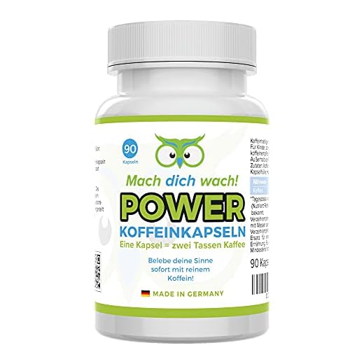 Koffein Kapseln - hochdosiert 200 mg - Produktion in Deutschland - bioaktiv & vegan - ohne Zusatzstoffe & laborgeprüft - kleine Kapseln statt Koffeintabletten - für Konzentration - Mach dich wach!®