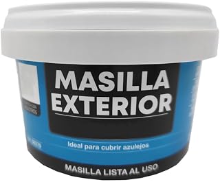 Masilla para madera de relleno y acabados para tapar fisuras, grietas, agujeros en muebles o sillas, uso interior para profesionales, lista para uso inmediato, 250g (Masilla Exterior)