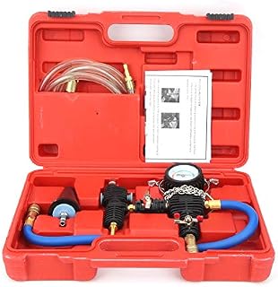 Coolant Vacuum Refill Kit, Cooling System Vacuum Purge Radiator, Universal Automotive Water Pneumatic Vacuum Antifreeze Change Filler Set, With Adapter Case Hose For Car Van Suv
