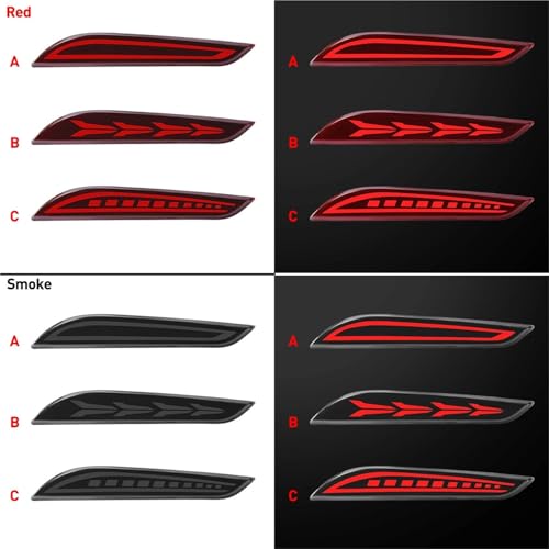 Luces traseras para Chevrolet Cruze 2017 2018 con reflector en rojo 4