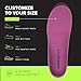 Superfeet All-Purpose Women's High Impact Support Insoles (Berry) - Trim-To-Fit Orthotic Arch Support Inserts for Women's Running Shoes - Professional Grade - Size 8.5-10 Women