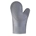 Insulated Oven Mitts, Heat Resistant Up to 300°C, Silicone Kitchen Gloves with Anti-Slip Grip and Terry Lining for Baking, Cooking, and Grilling(B)