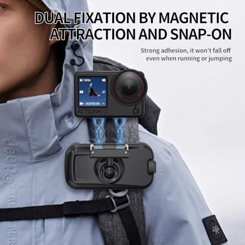 Image of MOBILIFE Magnetic Backpack Camera Clamp for DJI Osmo Action 6 /Nano
