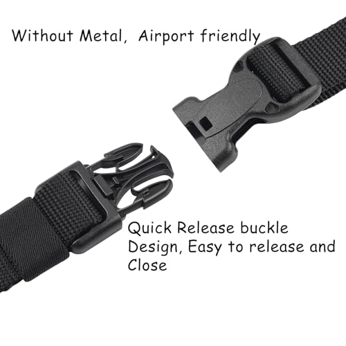 OAZSE 1" Wide Nylon Web Belts for Men Quick Release Plastic Buckle Webbing Belt4