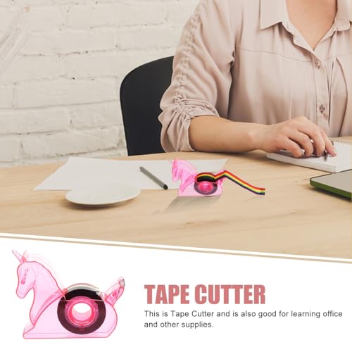 Garneck Kleberoller Einhorn - Rosa Tesafilm Abroller Für - Niedliches Tierdesign Ideal Für Geschenkverpackungen Und Bürobedarf Perfektes Set Für Kreative Bastelprojekte