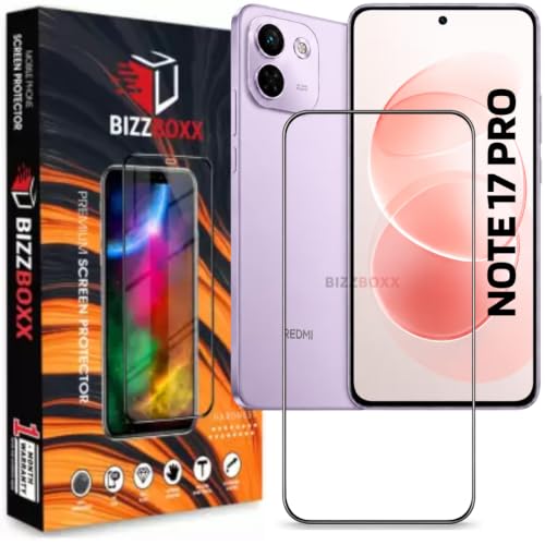 Image of Edge to Edge Tempered Glass For REDMI Note 17 PRO 5G Screen Protector Guard - HD Clarity, Anti-Fingerprint Screen Guard (REDMI Note 17 PRO - 6.83 Inch) With Installation Kit - Pack of 1