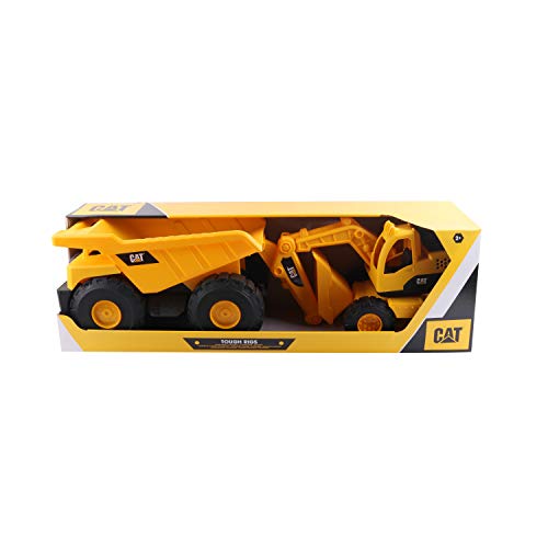 CatToysOfficial Set de Vehículos de Construcción de Juguete | Camión Volquete, Excavadora | Partes Articuladas | Cat Toy Regalos y Juguetes para Niños de 3 Años o Más