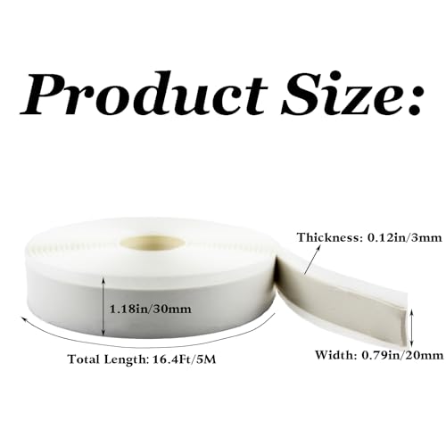 Image of White Butyl Tape RV Sealant Highlight Tape,16.4Ft /5M | Waterproof, Putty Tape for Repair Window Glass and EDPM Boat Sealing Roof Pipe Patching