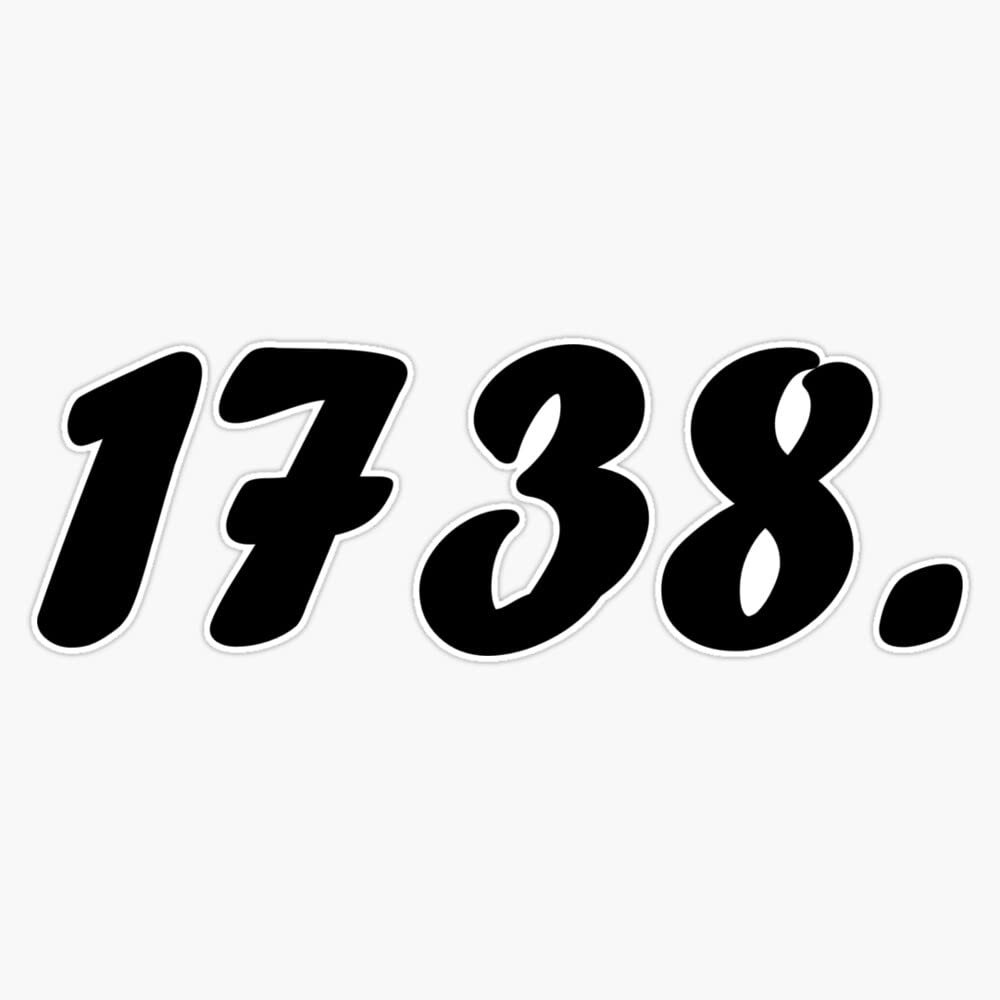 Fetty Wap 1738 Sticker Vinyl Waterproof Sticker Decal Car Laptop Wall Window Bumper Sticker 5"