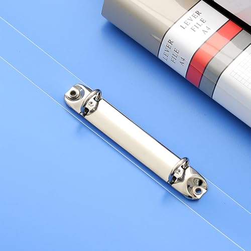 6 Stück O-förmiger Metallclip, Ringbuchmechanik Binder, 2 Ring Bindemittel Ersatz, Metall Clip Ringbuch, für, Ordner, Notizbücher, Planer, Mini-Albums, Zubehör, 123 mm