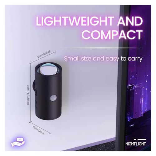 Lámpara de pared LED recargable con sensor e iluminación ascendente y descendente 7