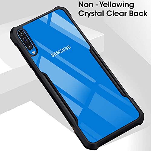 Image of TheGiftKart Crystal Clear Back Cover Case for Samsung Galaxy A50 / A30S / A50S | 360 Degree Protection | Shock Proof Design | Transparent Cover Case for Samsung A50 /A30S /A50S (PC & TPU, Black Bumper)