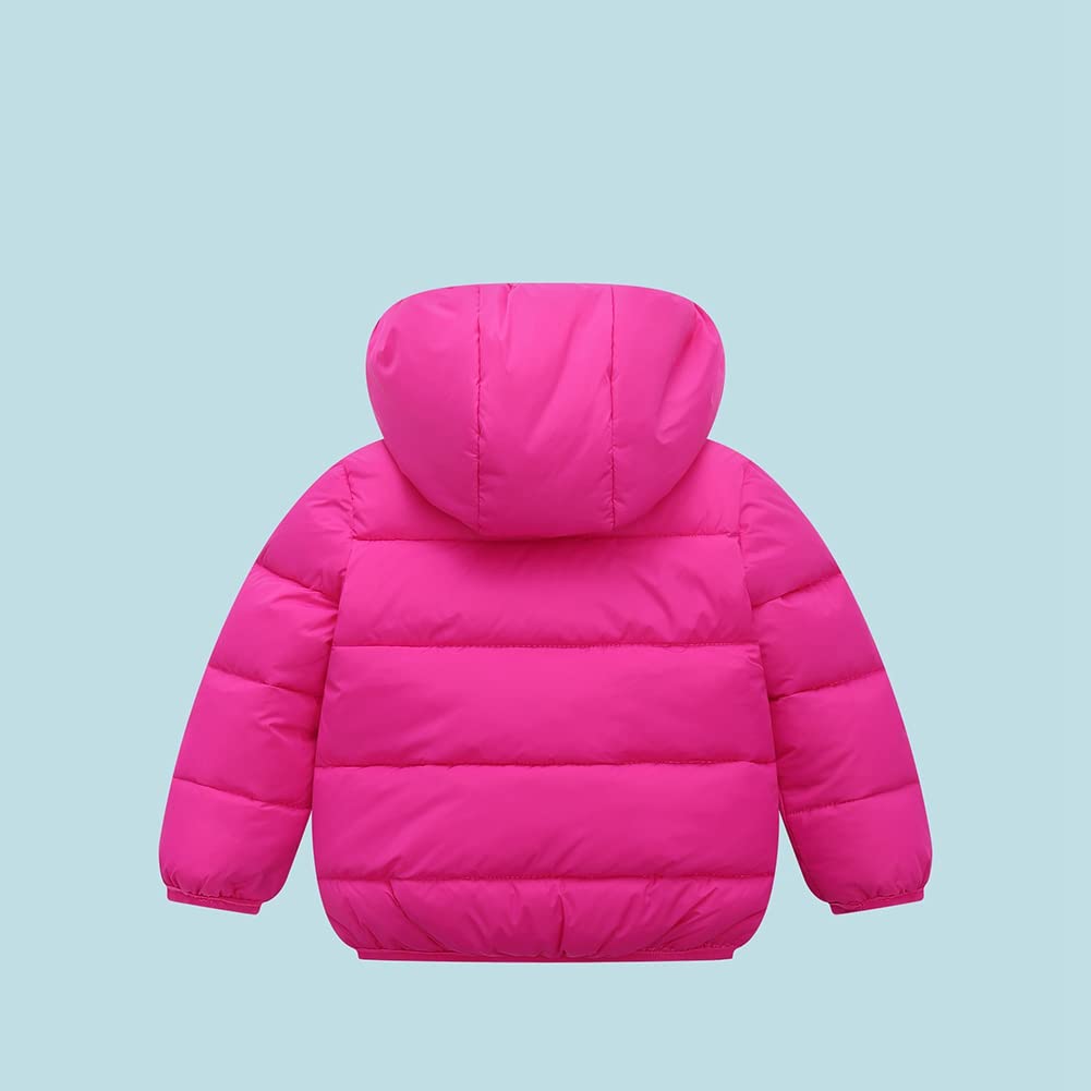 ESHOO Little Boys Girls Thick Fleece Warm Winter Coat Outerwear Hooded Down Jackets Snowsuits
