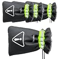 Outdoor Faucet Covers for Winter, Fetanten 9" H x 6" W Water Spigot Covers Winter Insulated Freeze Protection, Outside Hose Bib Covers Faucet Socks Backflow Cover (4 PCS)