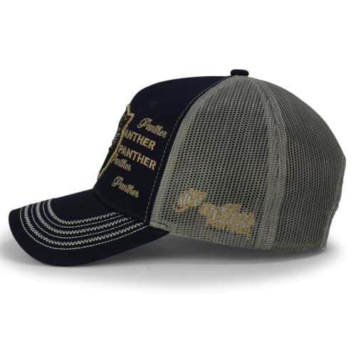 Image of Trendy Apparel Shop Animal Design Square Embroidered Snapback Trucker Cap
