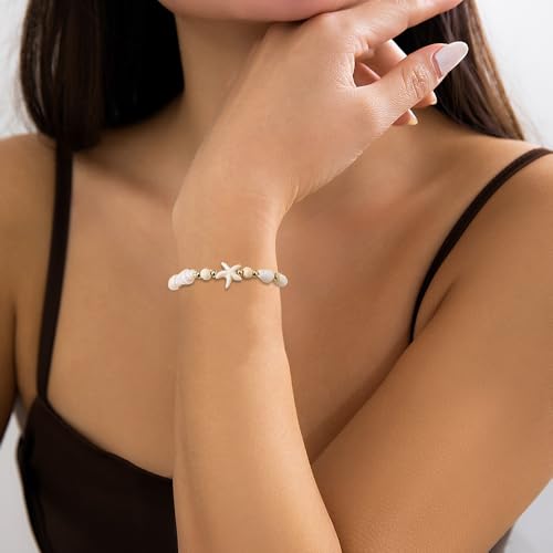 Shell Bracelets for Women Boho Seashell Rope Bracelet Beach Bracelets for Women Starfish Bracelet Suffer Beach Jewelry4