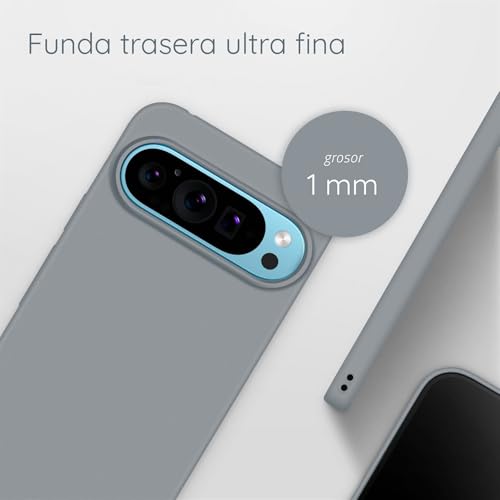 Funda Google Pixel 9 Pro moex Alpha Case carcasa rígida gris ligera de plástico 4