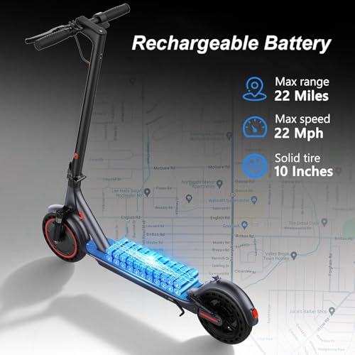 Image of MAXSHOT Electric Scooter for Adults, 8.5 /10 /14 inch Tires, 19 /22Mph, 350W /500W Motor, 21-28 Miles Range, Folding E-Scooter with Dual Suspension,APP Control