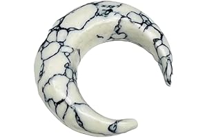 Howlite Crystal Septum Pincher (12g - 7g)