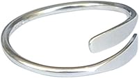 Vista 6 de Creations - Anillo de plata de ley 925 hecho a mano, anillo de dedo del pie ajustable, fino clásico delicado dedo abierto, anillos de meñique