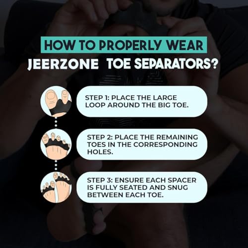 Image of Toe Separator for Feet Toe Spacers Correct Toes Yoga Silicone Hammer Toe Corrector for Women & Men Correct Toe Straighteners for Overlapping Toes (combo)