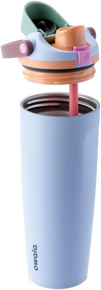 Owala FreeSip SWAY Stainless Steel Water Bottle, 30oz, Periwinkle Twinkle